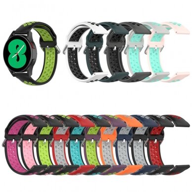 Silikoninė apyrankė Sport4 juoda Samsung Galaxy Watch 4 40mm/42mm/44mm 1