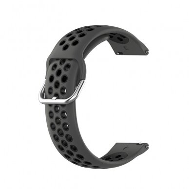 Silikoninė apyrankė Sport4 juoda Samsung Galaxy Watch 4 40mm/42mm/44mm 2