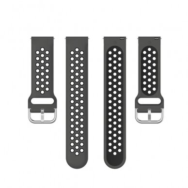 Silikoninė apyrankė Sport4 juoda Samsung Galaxy Watch 4 40mm/42mm/44mm 4
