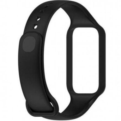 Silikoninė apyrankė Xiaomi Smart Band 8 Active / Redmi Band 2 black 1