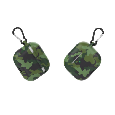 Silikoninis dėklas Airpods 3 Camouflage žalias 3