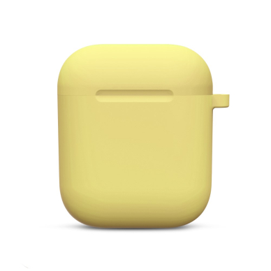Silikoninis dėklas Airpods geltonas 1