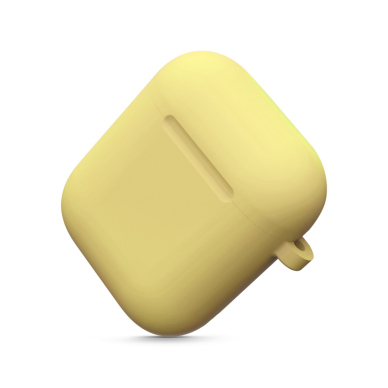Silikoninis dėklas Airpods geltonas 3
