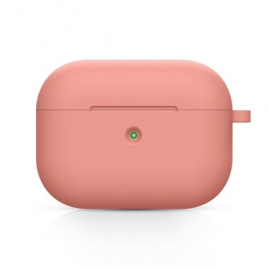 Silikoninis dėklas Airpods PRO koralo spalvos 1