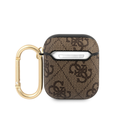 Silikoninis GUESS brown AirPods/AirPods 2 dėklas 1
