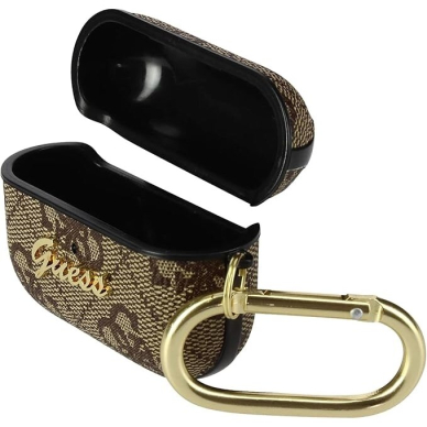 Silikoninis GUESS rudas Airpods PRO dėklas 2
