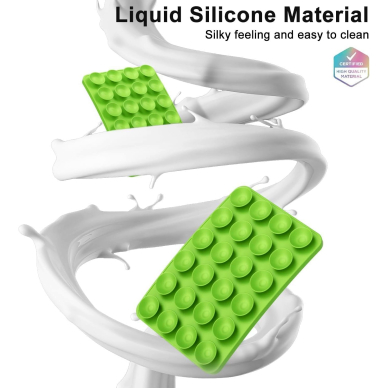 Silikoninis klijuojamas laikiklis telefonui green 2 Silikoninis klijuojamas laikiklis telefonui green 2