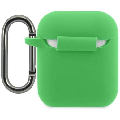 Silikoninis LACOSTE LCA2SN žalias AirPods/AirPods 2 dėklas 1