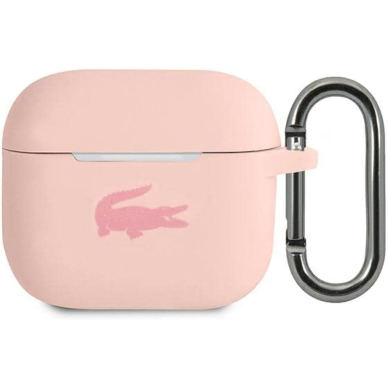 Silikoninis LACOSTE LCA3SI šviesiai rožinis AirPods 3 dėklas