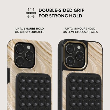 Silikoninis laikiklis telefonui StickPad Black BURGA 2