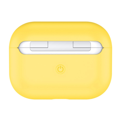 Silikoninis Visible dėklas Airpods PRO geltonas 1