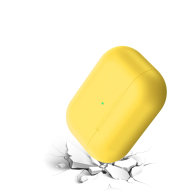 Silikoninis Visible dėklas Airpods PRO geltonas 4