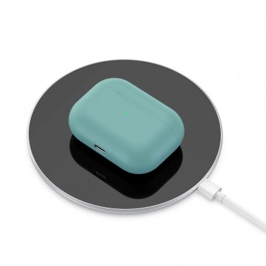 Silikoninis Visible dėklas Airpods PRO melsvas 3
