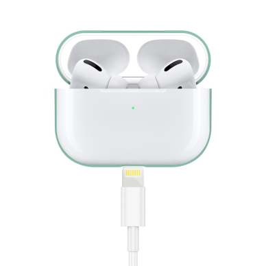 Silikoninis Visible dėklas Airpods PRO mėtos spalvos 2