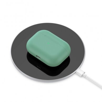 Silikoninis Visible dėklas Airpods PRO mėtos spalvos 3