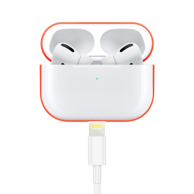 Silikoninis Visible dėklas Airpods PRO oranžinis 2