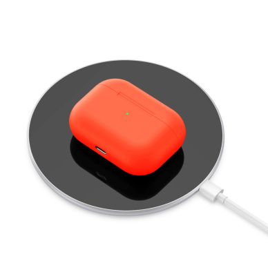 Silikoninis Visible dėklas Airpods PRO oranžinis 3