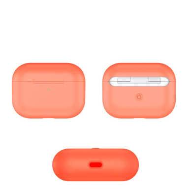 Silikoninis Visible dėklas Airpods PRO oranžinis 5