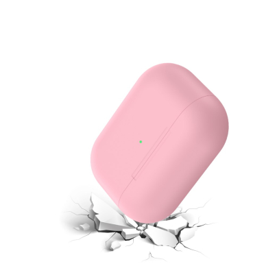 Silikoninis Visible dėklas Airpods PRO šviesiai rožinis 4