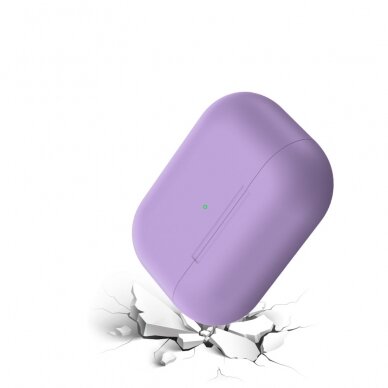 Silikoninis Visible dėklas Airpods PRO violetinis 4