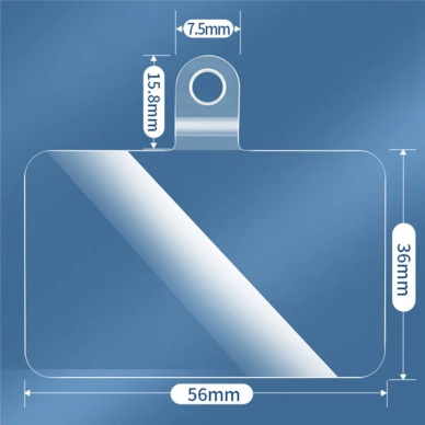 Skaidrus skirtukas virvutei / apyrankei tvirtinti 4
