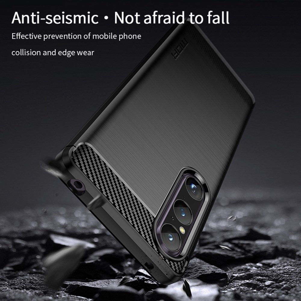 Sony Xperia 1 V juoda Tracy LYGCARBON nugarėlė 4