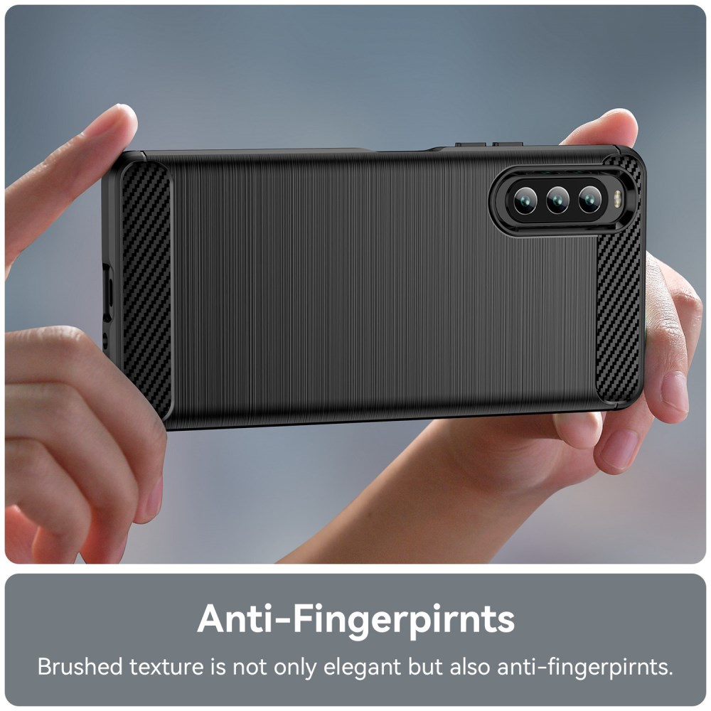 Sony Xperia 10 IV juoda Tracy LYGCARBON nugarėlė 4