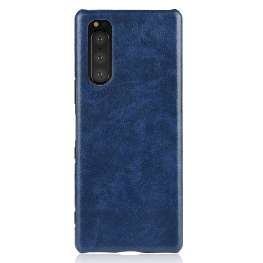 Sony Xperia 5 mėlyna Tracy nugarėlė LEATHER2 1