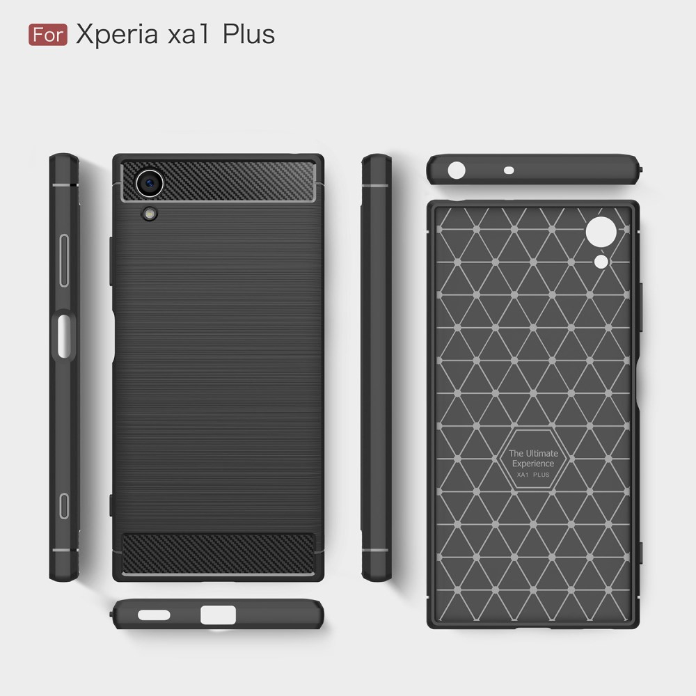 Sony Xperia XA1 PLUS juoda LYGCARBON nugarėlė 10
