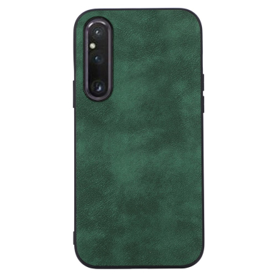 Sony Xperia 1 V žalia Leather Vintage nugarėlė