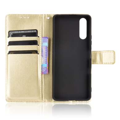 Sony Xperia 10 III aukso spalvos Tracy K.FLEXI dėklas 6