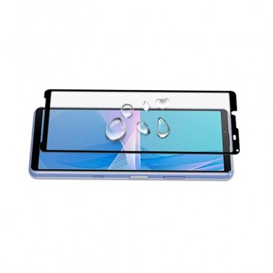 Sony Xperia 10 III black pilnas 5D stiklas 5