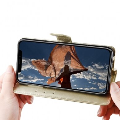 Sony Xperia 5 aukso spalvos k.flexi šonu dėklas 6