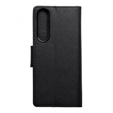 Sony Xperia 5 III juodas Fancy Diary dėklas 1