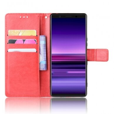 Sony Xperia 5 raudonas k.flexi šonu dėklas 3