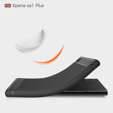 Sony Xperia XA1 PLUS juoda LYGCARBON nugarėlė 8