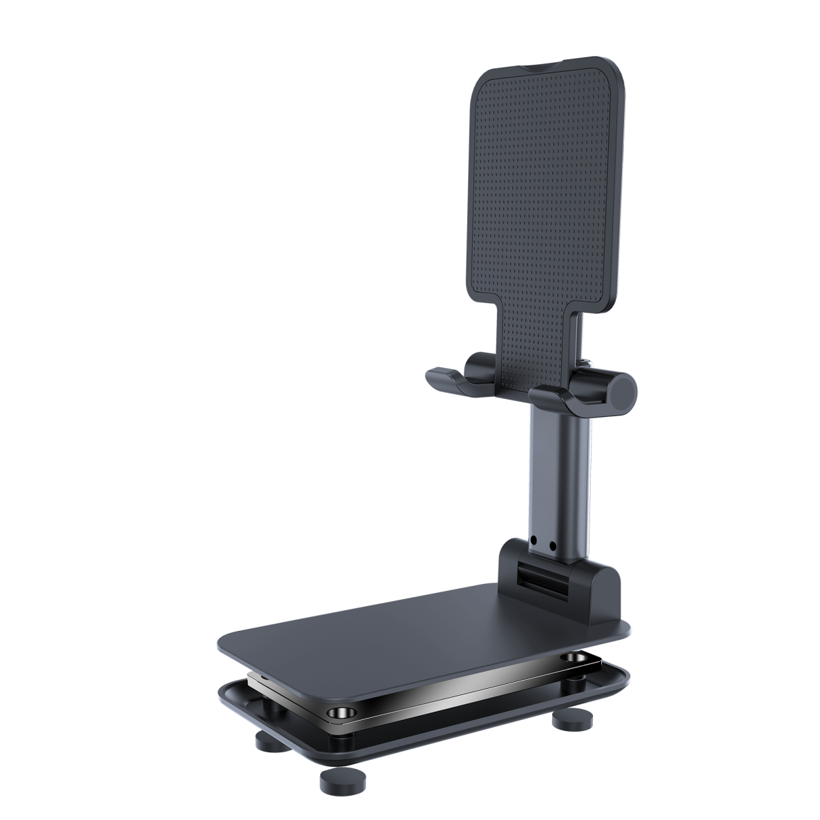 Sulankstomas stovas mobiliam telefonui/planšetui black Devia 2 Sulankstomas stovas mobiliam telefonui/planšetui black Devia 2