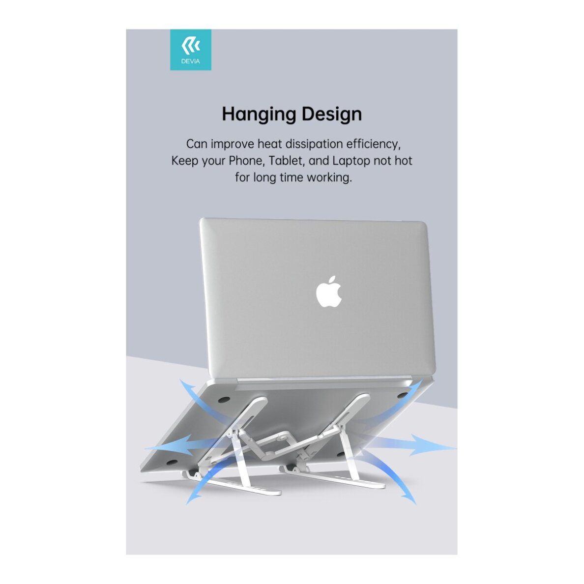 Sulankstomas stovas nešiojamam kompiuteriui/planšetui DEVIA KINTONE 4