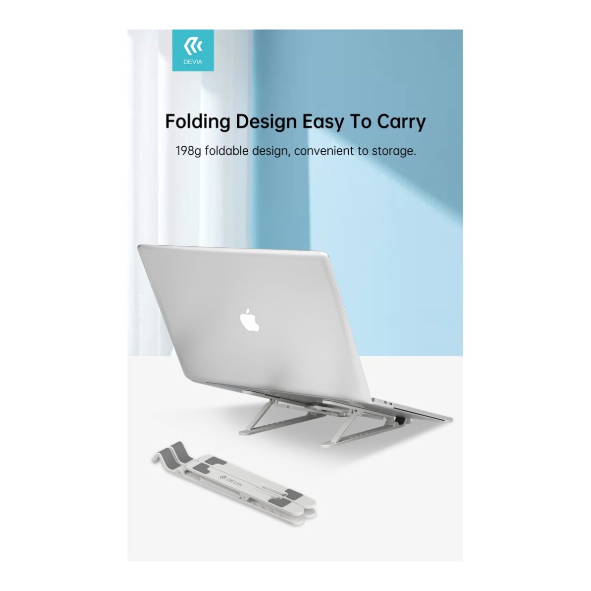 Sulankstomas stovas nešiojamam kompiuteriui/planšetui DEVIA KINTONE 5