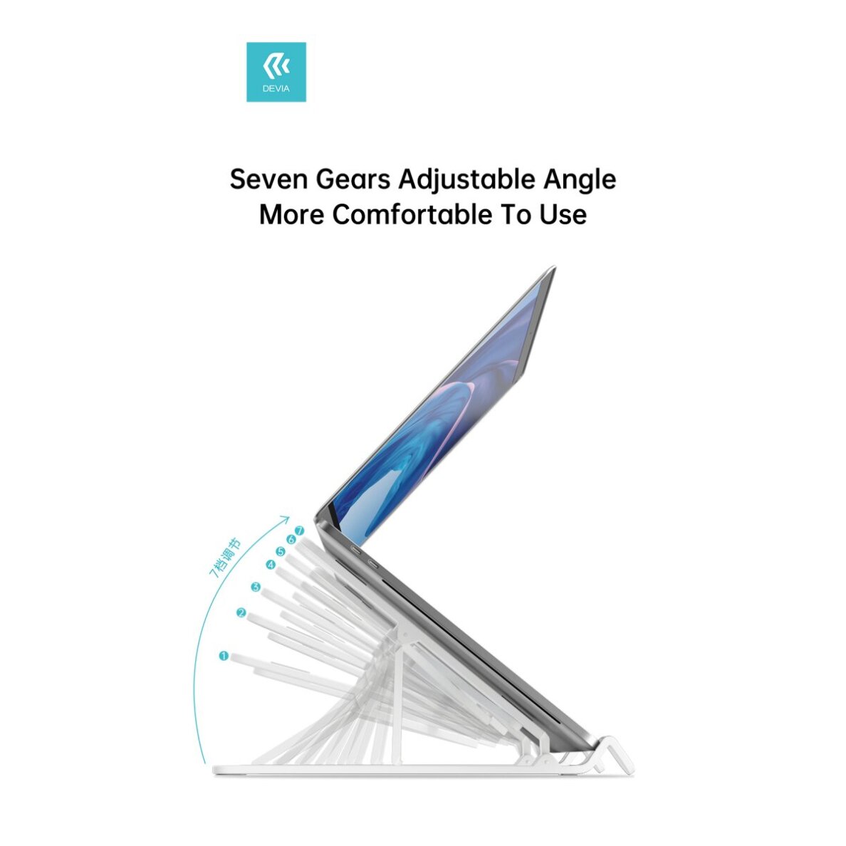 Sulankstomas stovas nešiojamam kompiuteriui/planšetui DEVIA KINTONE 7 Sulankstomas stovas nešiojamam kompiuteriui/planšetui DEVIA KINTONE 7