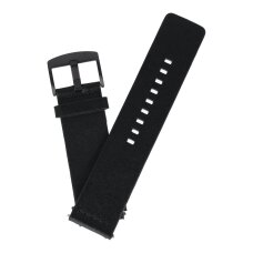 Suunto 7 / 9 black PU Leather apyrankė 24mm