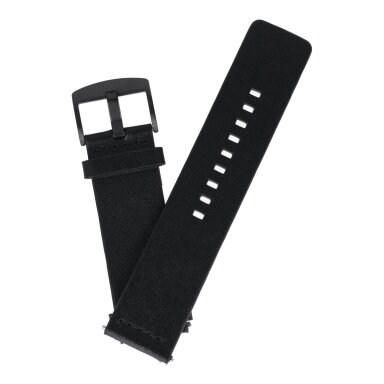 Suunto 7 / 9 black PU Leather apyrankė 24mm Suunto 7 / 9 black PU Leather apyrankė 24mm