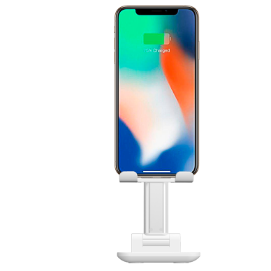 Sulankstomas stovas mobiliam telefonui/planšetui baltas Devia 1