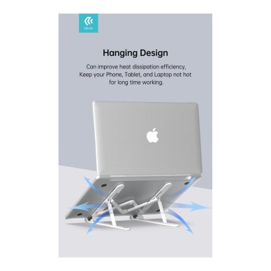 Sulankstomas stovas nešiojamam kompiuteriui/planšetui DEVIA KINTONE 4 Sulankstomas stovas nešiojamam kompiuteriui/planšetui DEVIA KINTONE 4