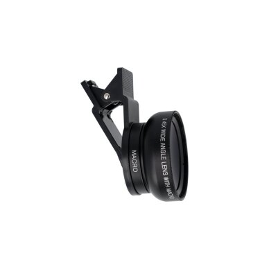 Telefono objektyvas Apexel 2in1 Macro + Wide angle rinkinys