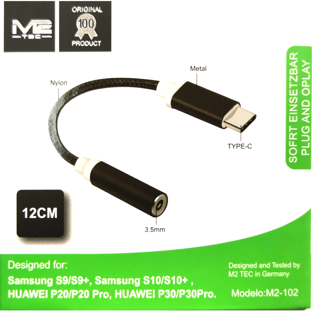 Type-C to 3.5mm audio adapteris V-5382 Type-C to 3.5mm audio adapteris V-5382
