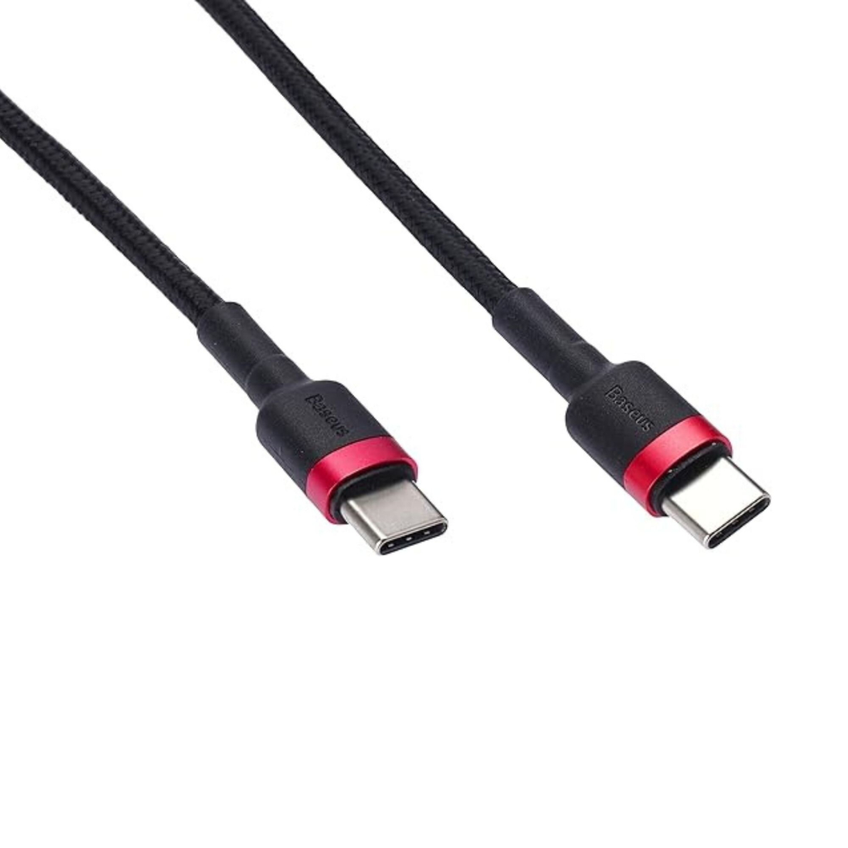 TYPE-C TO TYPE-C Baseus PD 60W black-red sustiprintas 1m laidas CATKLF-G91 1