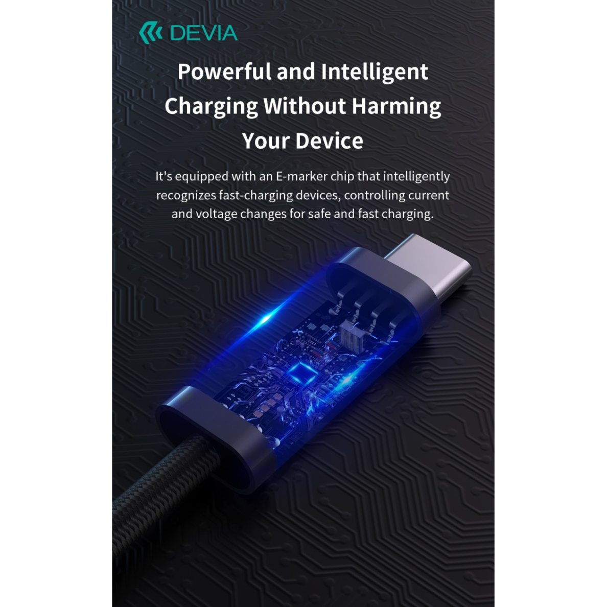 TYPE-C TO TYPE-C Extreme PD 240W 5A 2m laidas DEVIA 4 TYPE-C TO TYPE-C Extreme PD 240W 5A 2m laidas DEVIA 4