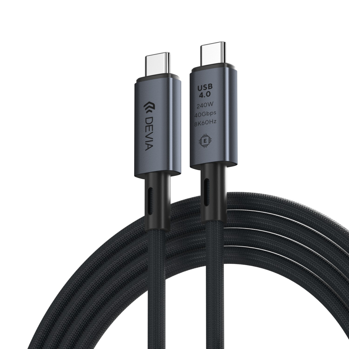 TYPE-C TO TYPE-C Extreme PD 240W 5A 40Gbs 8K 60Hz laidas DEVIA TYPE-C TO TYPE-C Extreme PD 240W 5A 40Gbs 8K 60Hz laidas DEVIA