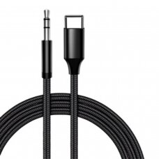 Type-C to 3.5mm AUDIO laidas juodas DEVIA
